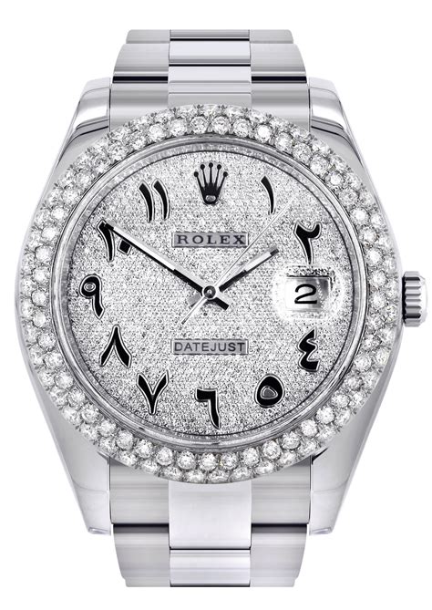 rolex arabic diamond dial|Rolex datejust 41 arabic numerals.